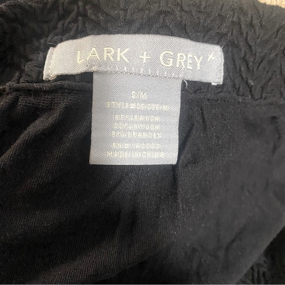 Lark + Grey Women’ Smocked Strapless Midi Casual Dress Lightweight Black S/M EUC - Picture 5 of 6